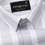 Zaretti Grey Stripe Cotton Shirt - John Ellies