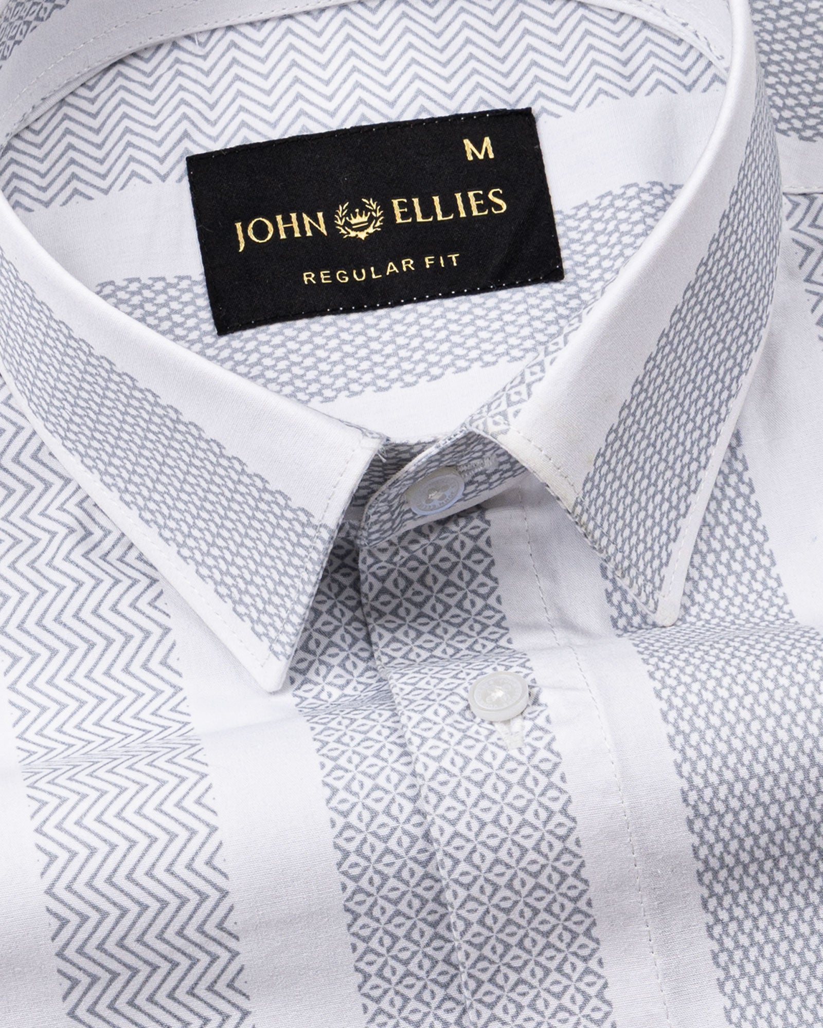 Zaretti Grey Stripe Cotton Shirt - John Ellies
