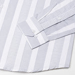 Zaretti Grey Stripe Cotton Shirt - John Ellies