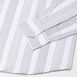 Zaretti Grey Stripe Cotton Shirt - John Ellies