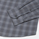 Morlae Grey Cotton Check Shirt - John Ellies