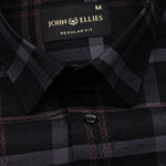 Morlae Black Cotton Check Shirt - John Ellies
