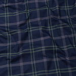 Morlae Blue Cotton Check Shirt - John Ellies