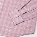 Tickop Pink Check Button Down Linen Shirt - John Ellies