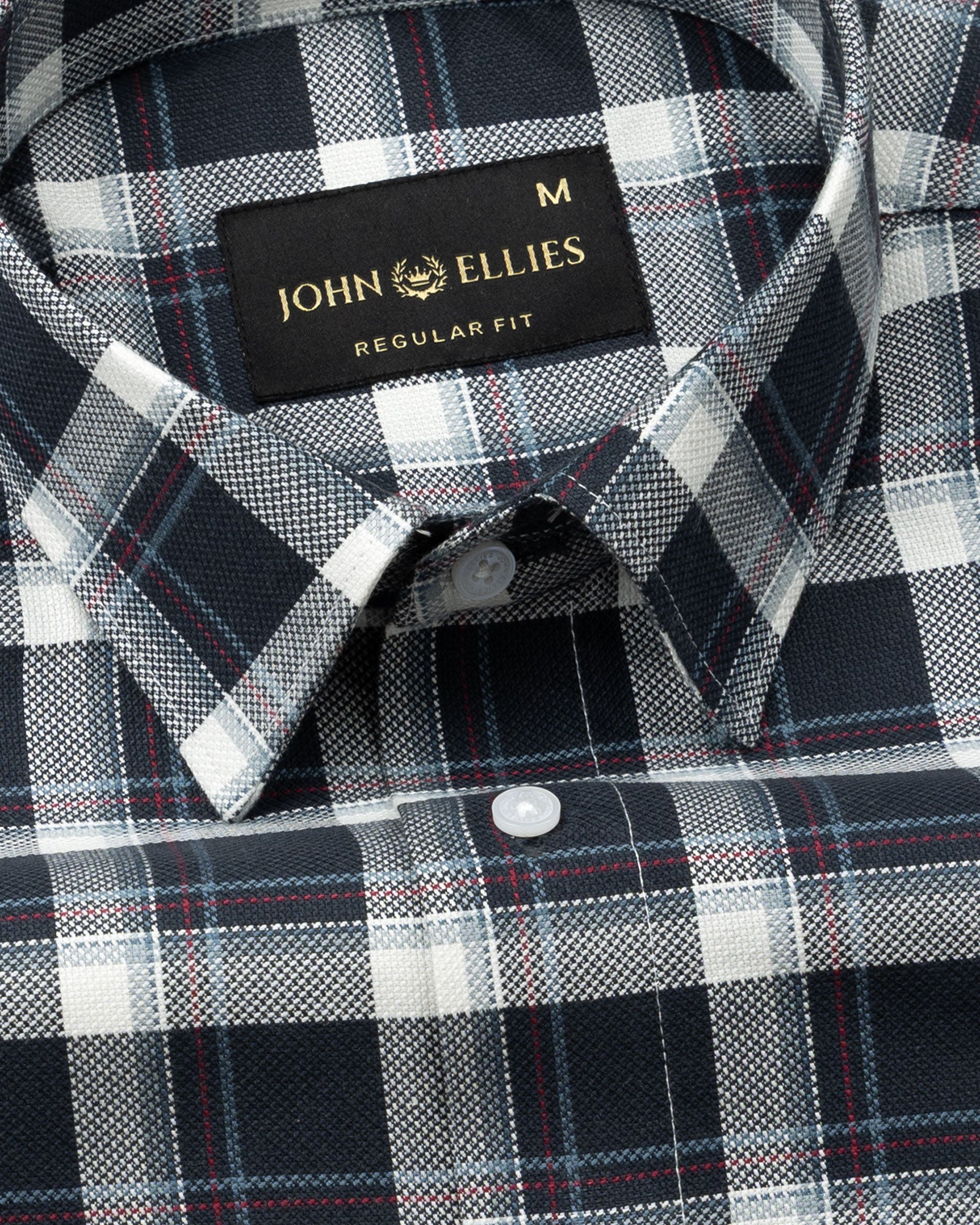Nexuis Teal Premium Cotton Check Shirt - John Ellies