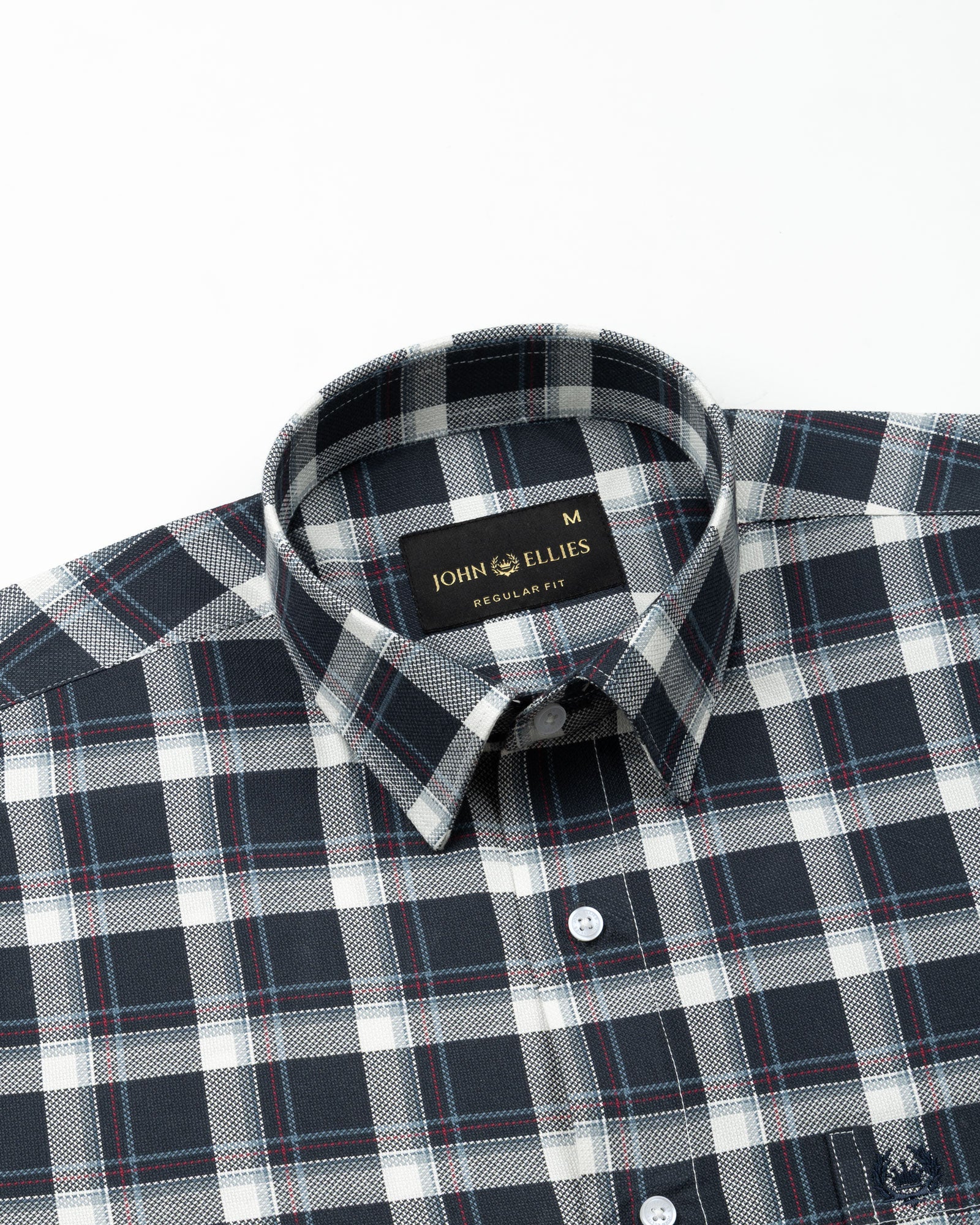 Nexuis Teal Premium Cotton Check Shirt - John Ellies