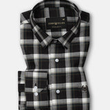 Nexuis Brown Premium Cotton Check Shirt - John Ellies