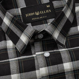 Nexuis Brown Premium Cotton Check Shirt - John Ellies