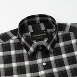 Nexuis Brown Premium Cotton Check Shirt - John Ellies