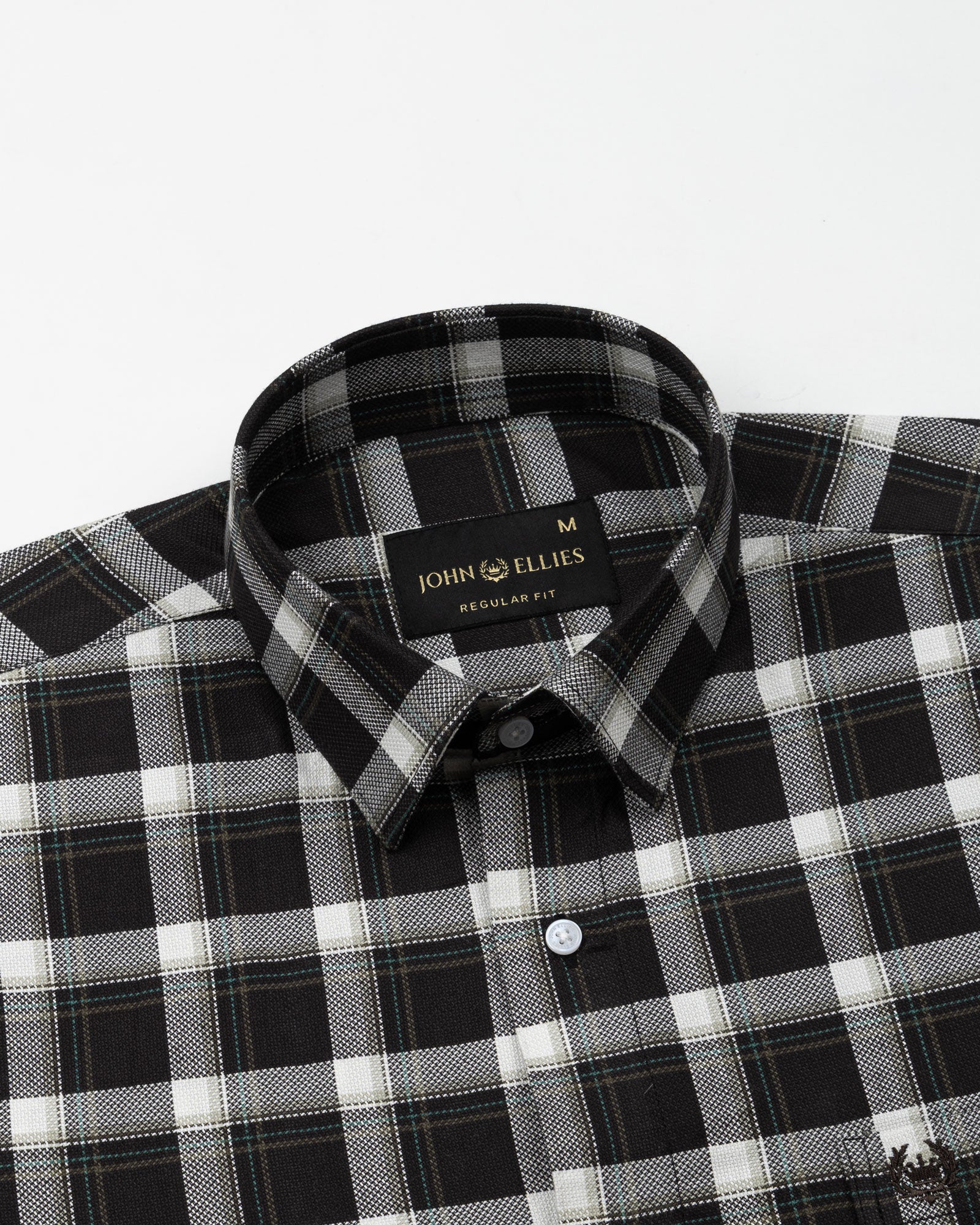 Nexuis Brown Premium Cotton Check Shirt - John Ellies