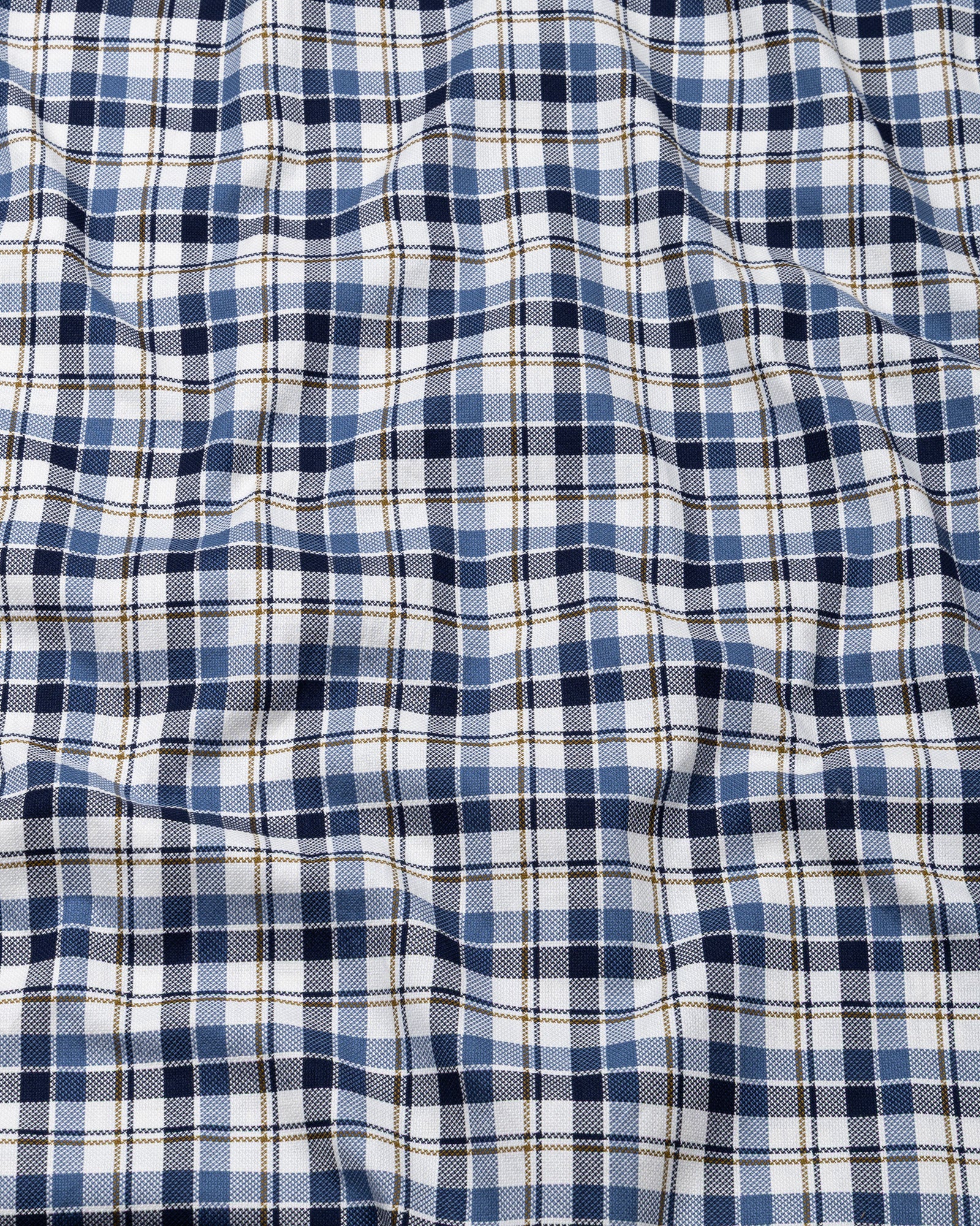 Nexuis Blue Premium Cotton Check Shirt - John Ellies