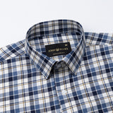 Nexuis Blue Premium Cotton Check Shirt - John Ellies