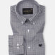 Emblem Black Check Button Down Cotton Shirt - John Ellies