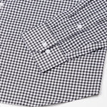 Emblem Black Check Button Down Cotton Shirt - John Ellies