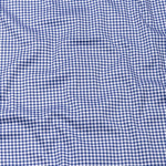 Emblem Blue Check Button Down Cotton Shirt - John Ellies