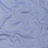 Emblem Blue Check Button Down Cotton Shirt - John Ellies