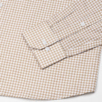 Brule Brown Houndstooth Check Cotton Shirt - John Ellies