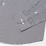 Brule Black Houndstooth Check Cotton Shirt - John Ellies