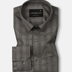 Matis Olive Dobby Cotton Stripe Shirt - John Ellies
