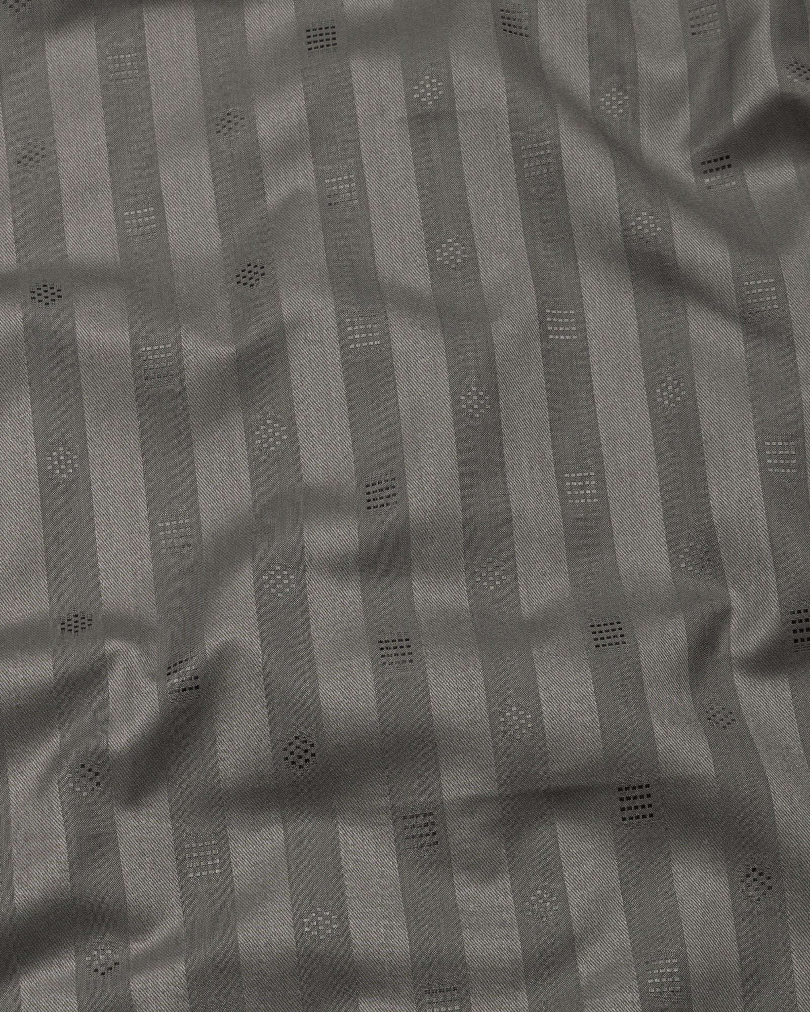 Matis Olive Dobby Cotton Stripe Shirt - John Ellies