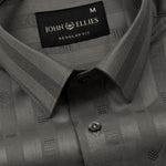 Matis Olive Dobby Cotton Stripe Shirt - John Ellies