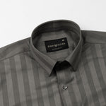 Matis Olive Dobby Cotton Stripe Shirt - John Ellies