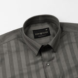Matis Olive Dobby Cotton Stripe Shirt - John Ellies