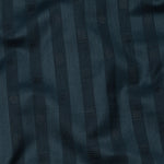 Matis Navy Blue Dobby Cotton Stripe Shirt - John Ellies