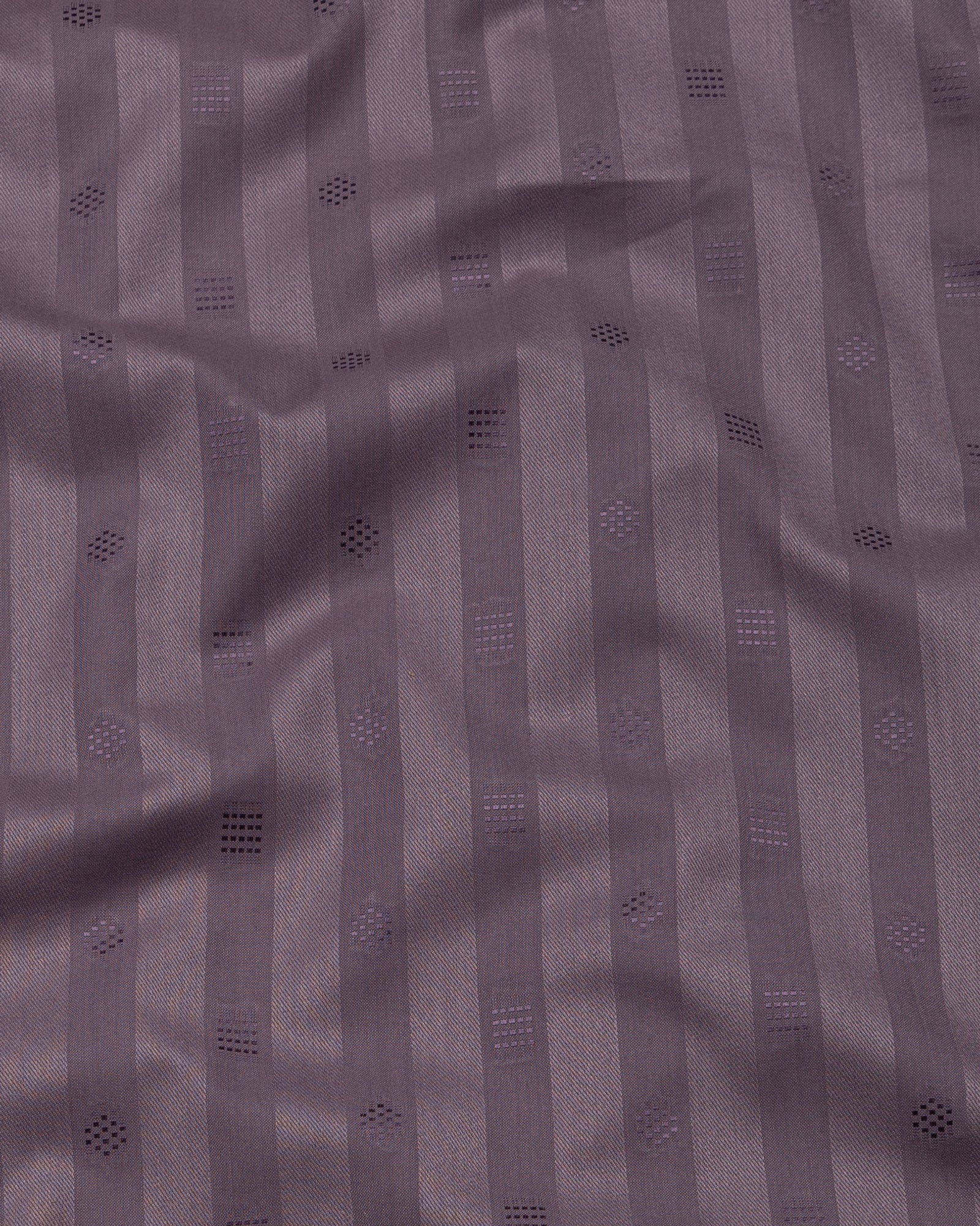 Matis Purple Dobby Cotton Stripe Shirt - John Ellies