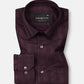 Matis Maroon Dobby Cotton Stripe Shirt - John Ellies