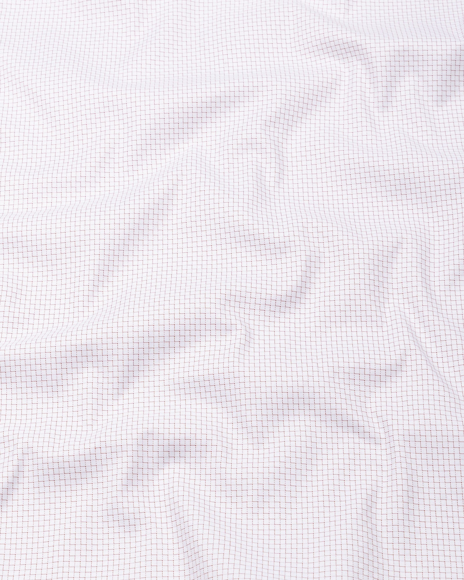 Dushan Red Check Button Down Textured Cotton Shirt - John Ellies