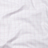 Taner Maroon Cotton Check Shirt - John Ellies