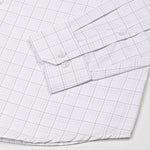 Taner Maroon Cotton Check Shirt - John Ellies