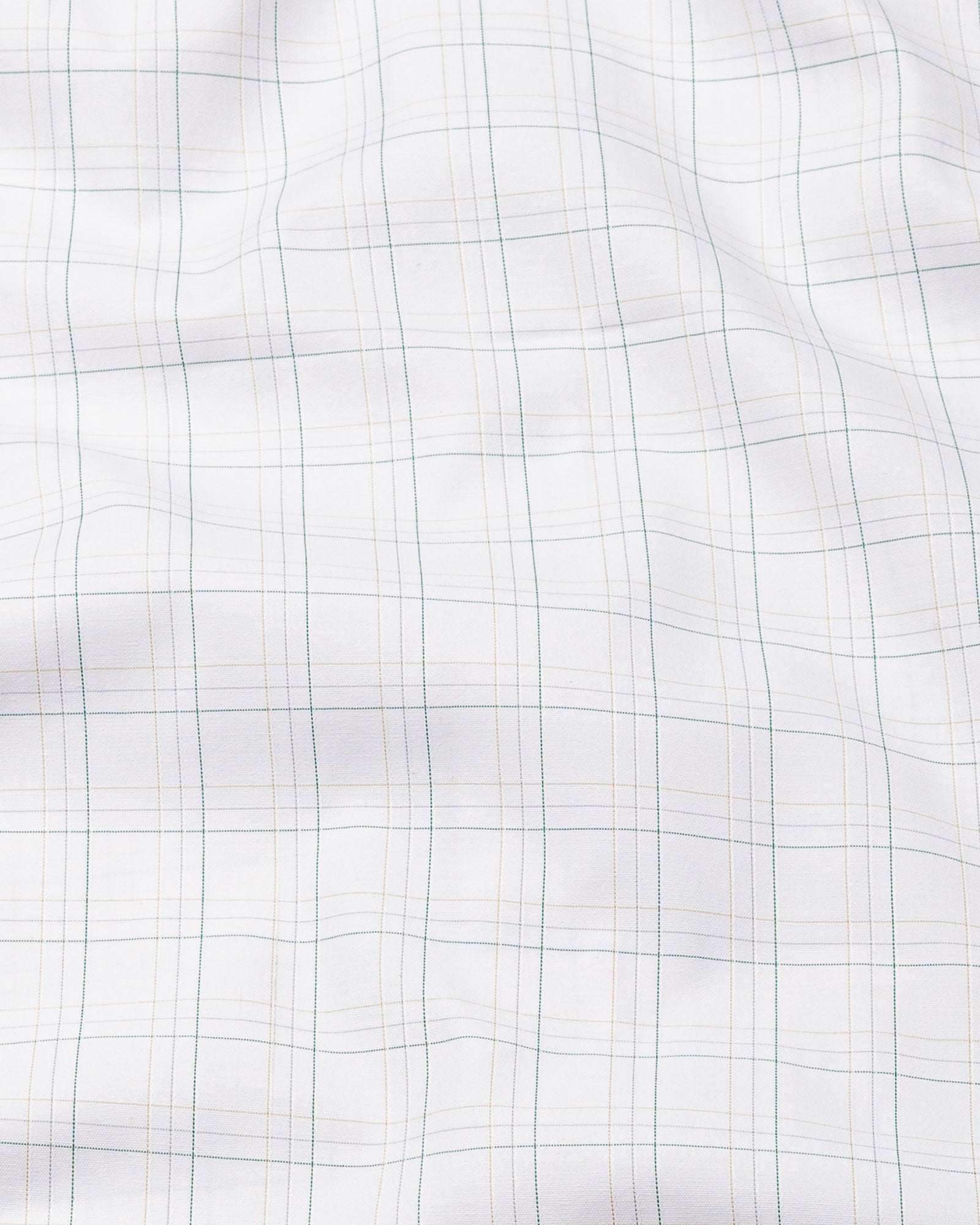 Taner Green Cotton Check Shirt - John Ellies