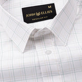 Taner Green Cotton Check Shirt - John Ellies