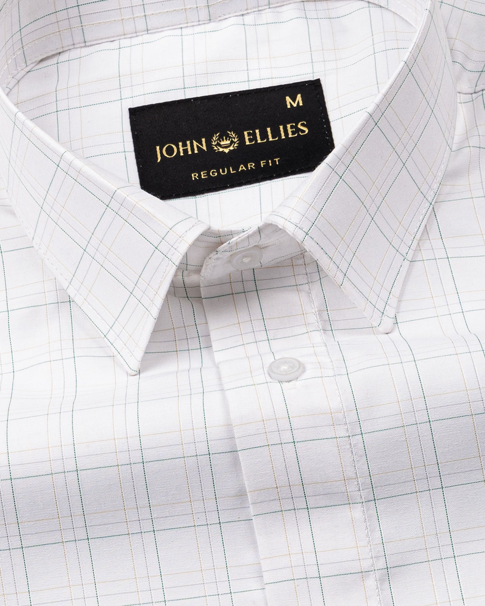 Taner Green Cotton Check Shirt - John Ellies