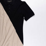 Venorai Cream With Black Cotton Polo T-Shirt