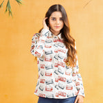 Bloom Cream Design Cotton Women Shirt - John Ellies