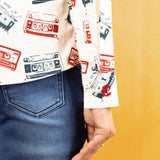 Bloom Cream Design Cotton Women Shirt - John Ellies