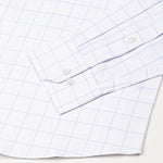 Taner Sky Blue Cotton Check Shirt - John Ellies