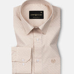 Ckrob Peach Textured Cotton Shirt - John Ellies