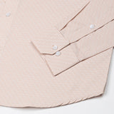 Ckrob Peach Textured Cotton Shirt - John Ellies