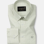 Ckrob Green Textured Cotton Shirt - John Ellies