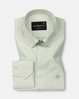Ckrob Green Textured Cotton Shirt