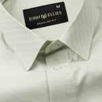 Ckrob Green Textured Cotton Shirt - John Ellies