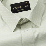 Ckrob Green Textured Cotton Shirt - John Ellies