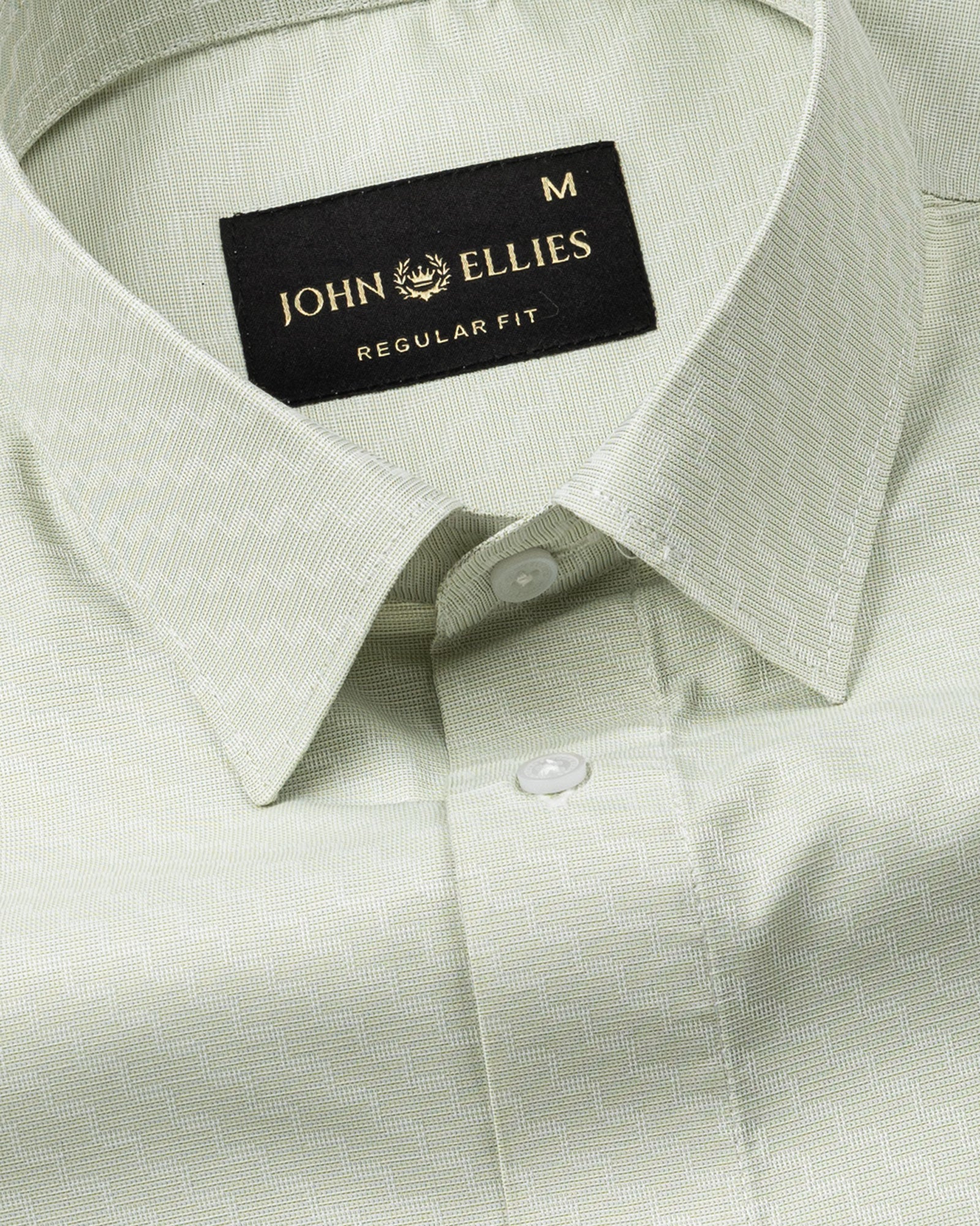 Ckrob Green Textured Cotton Shirt - John Ellies