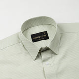 Ckrob Green Textured Cotton Shirt - John Ellies