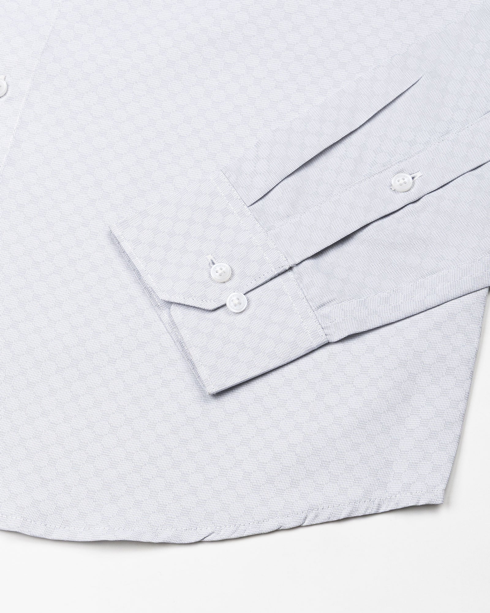 Ckrob Grey Textured Cotton Shirt - John Ellies