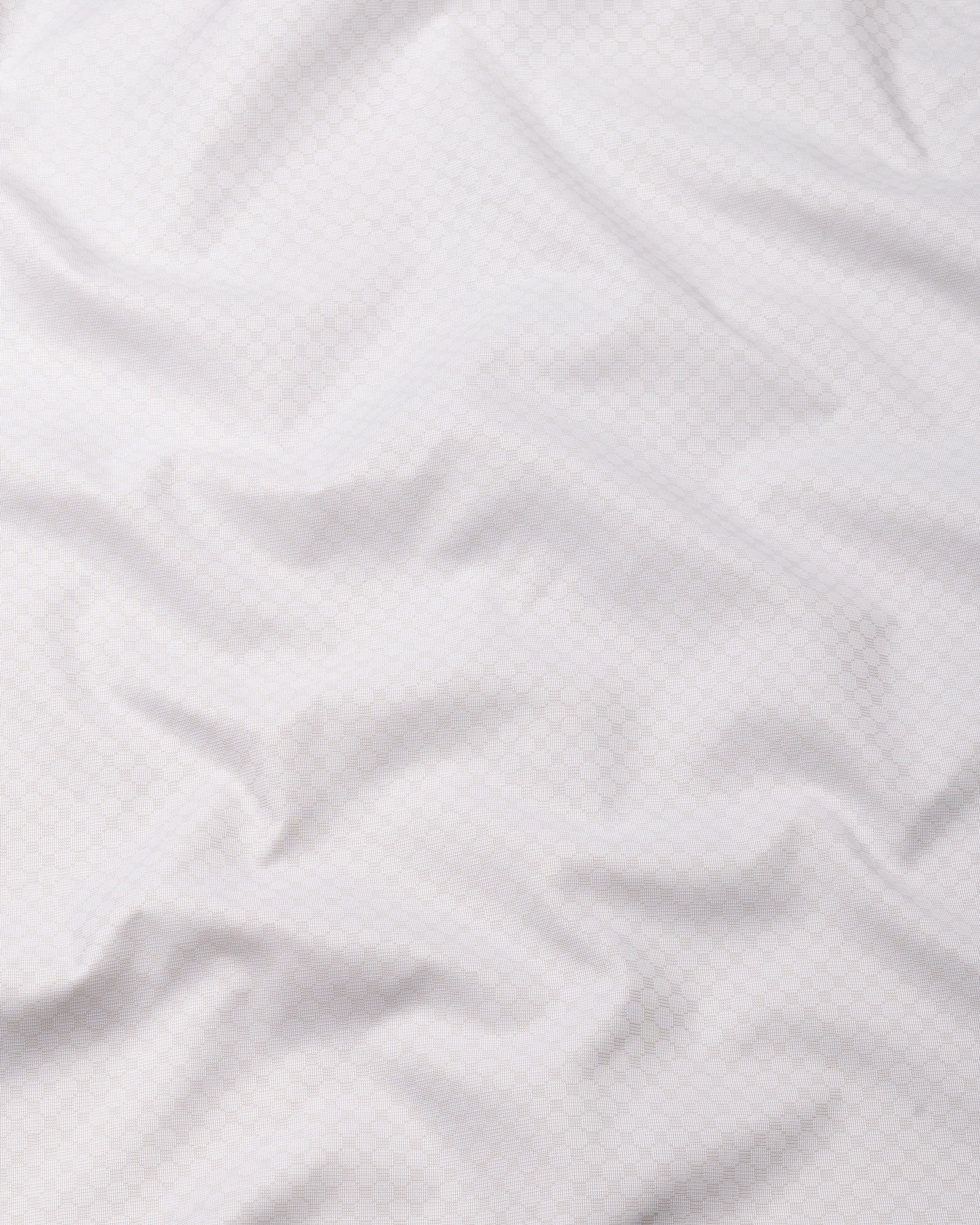 Ckrob Cream Textured Cotton Shirt - John Ellies